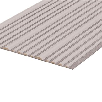 The Woodline Collection | Round Suede Beige