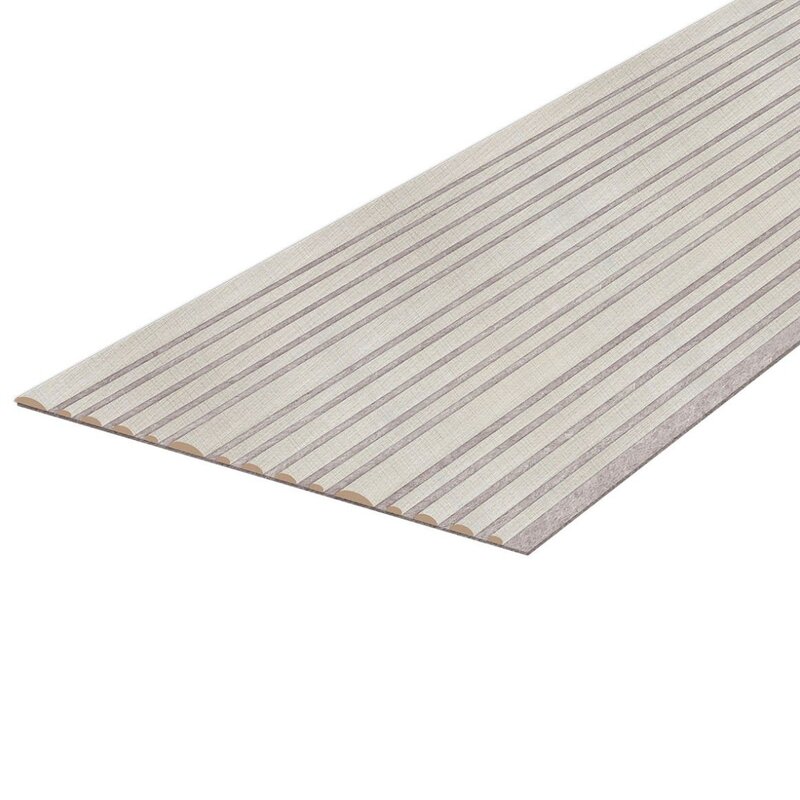 The Woodline Collection | Round Beige Linen