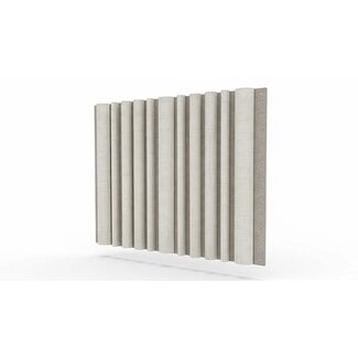 The Woodline Collection | Round Beige Linen