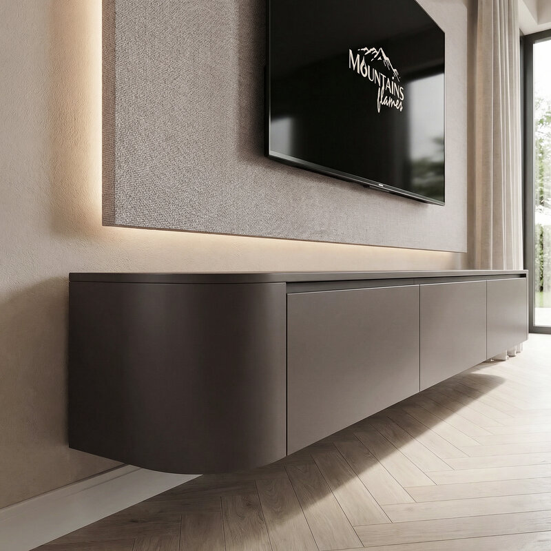 Japandi Deep Warm Taupe TV- Meubel