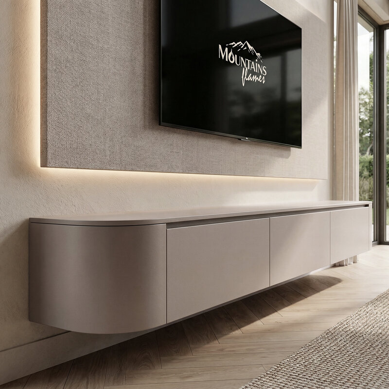 Japandi Tv Meube Soft Taupe (Premium MDF)