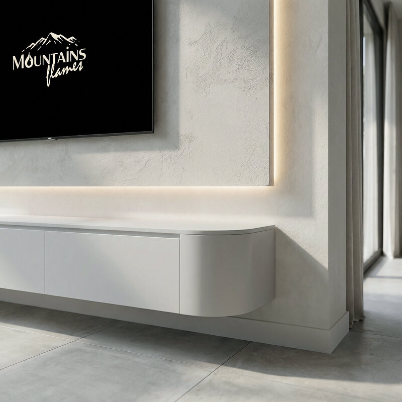 Japandi  TV Meubel Wit  (Premium MDF)