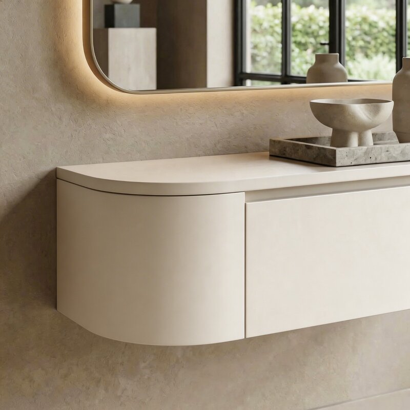 Gangkast Licht Beige (H100 × D25 × H25 cm)