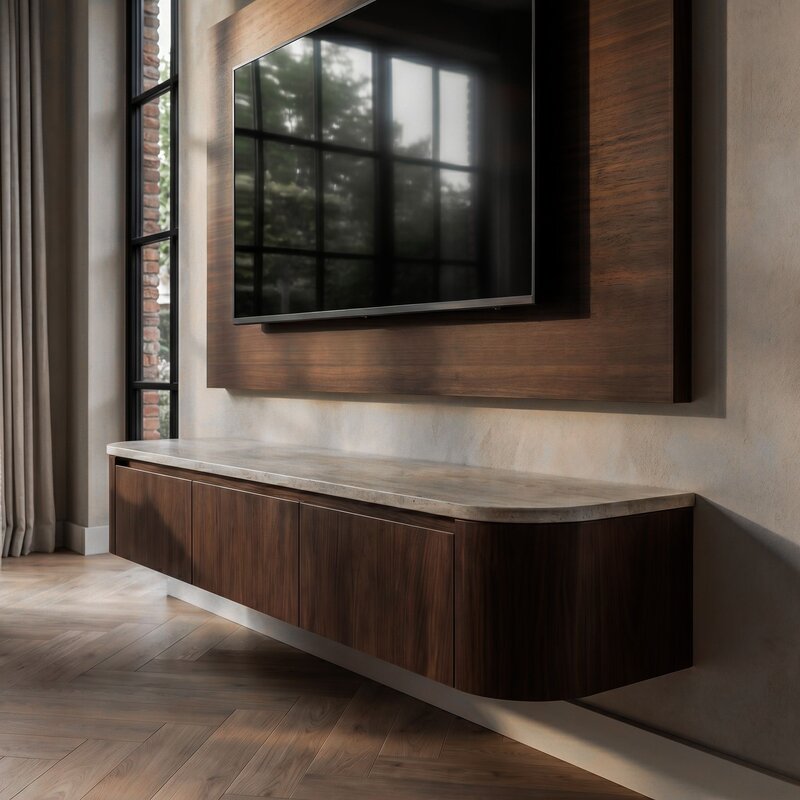 TV- Decorplaat Walnut