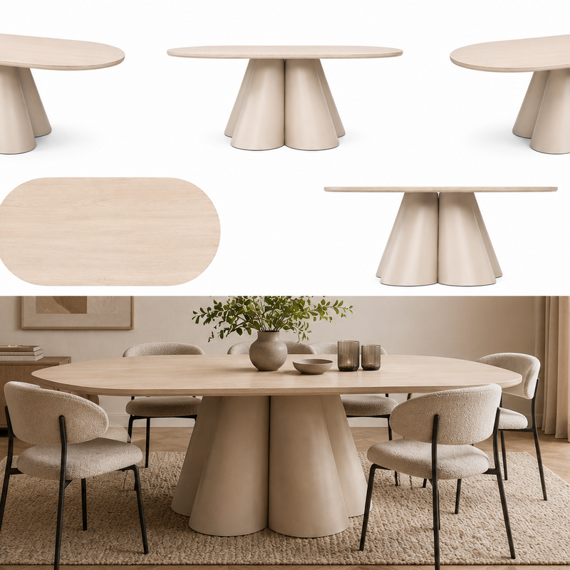 Noma Eettafel Beige Stone Top