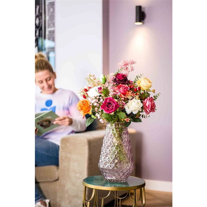 Emerald Kunstboeket flame roses 55cm