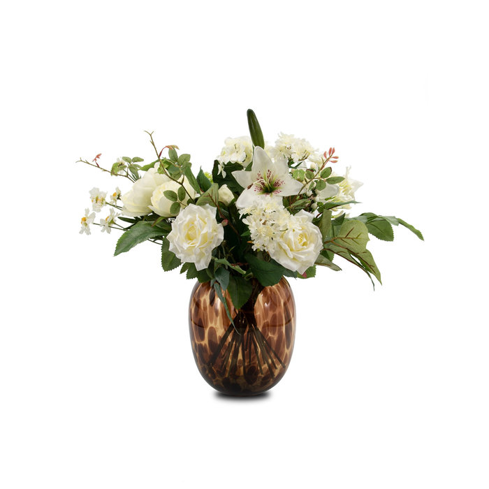 Emerald Kunstboeket white dream 55cm