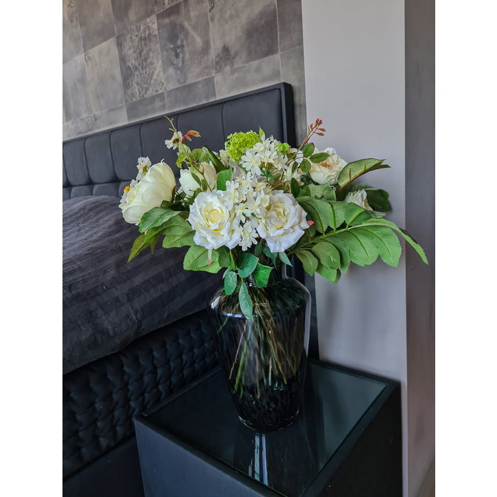 Emerald Kunstboeket white dream 55cm