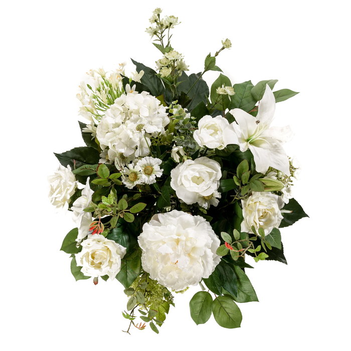Emerald Kunstboeket white dream 55cm