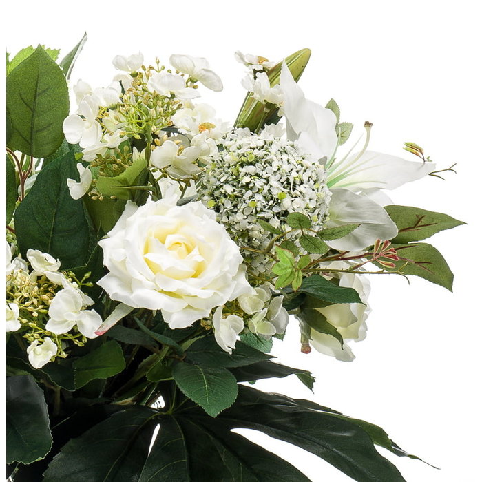 Emerald Kunstboeket white dream 55cm