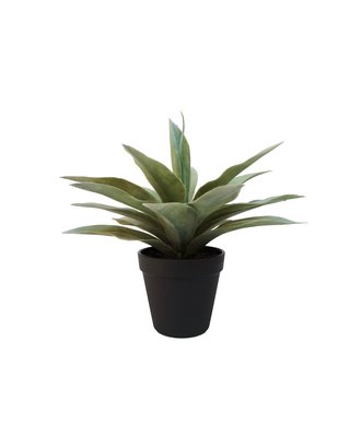 Emerald Kunstplant Agave 19cm in zwarte pot
