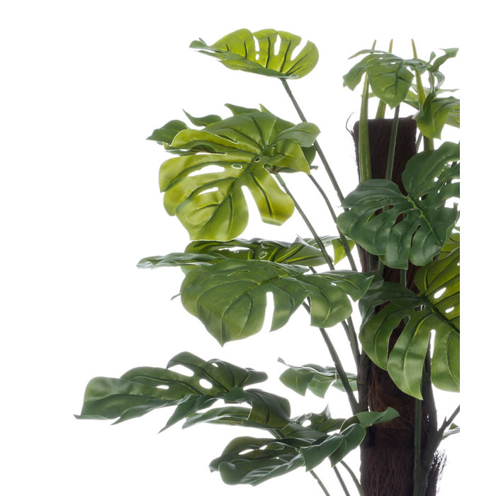 Emerald Kunst Gatenplant (Monstera) met stam 120cm