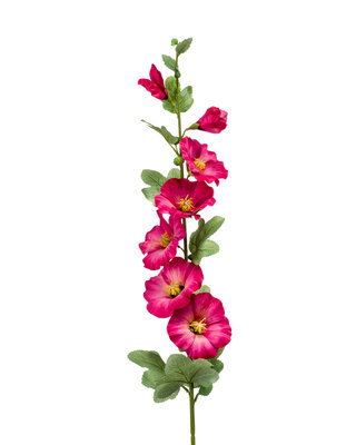 Emerald Kunstbloem Alcea roze 100cm
