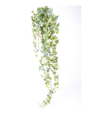 Emerald Kunst hangplant Klimop groen/wit120cm
