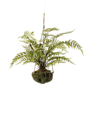 Emerald Kunstplant Bosvaren rond hangend 95cm