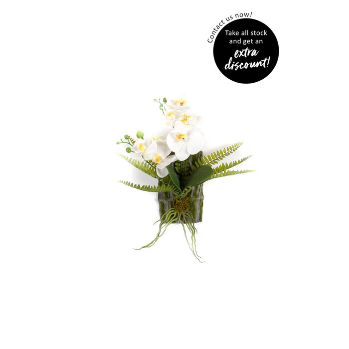 Emerald Kunstplant Phalaenopsis/varen deko 30cm
