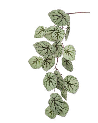 Emerald Kunst hangplant Begonia 110cm grijs