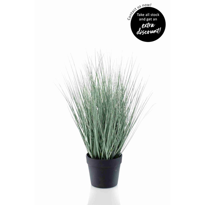 Emerald Kunstplant Festuca gras 55cm groen/grijs