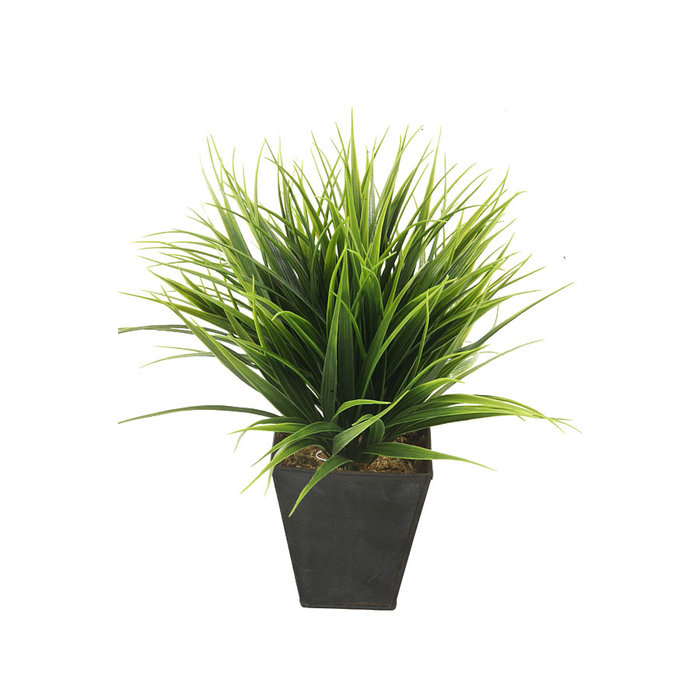 Emerald Kunstplant gras 30cm in zinken pot