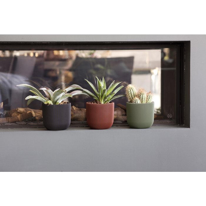 Capi Pot bol Groove 14x13 groen