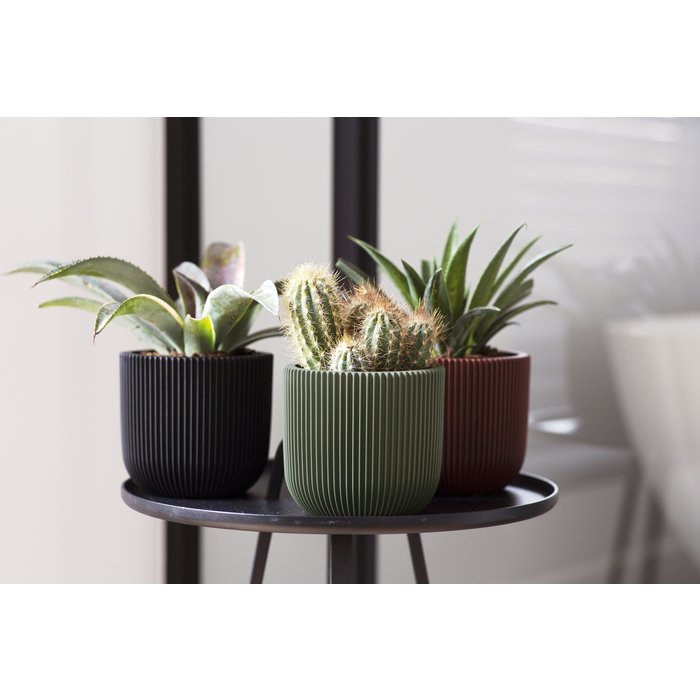 Capi Pot bol Groove 14x13 groen