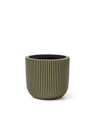 Capi Pot bol Groove 14x13 groen