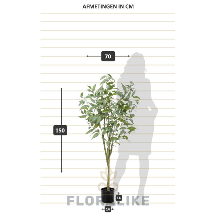 Emerald Kunstboom Eucalyptus globulus 150cm