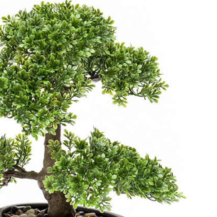Emerald Kunstplant Ficus mini bonsai 32cm op bord