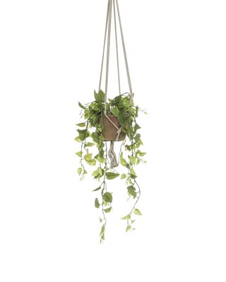 Emerald Kunstplant Philondendron rank 90cm in terracotta pot