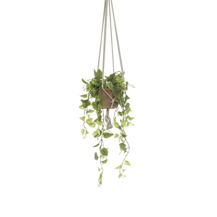 Emerald Kunstplant Philondendron rank 90cm in terracotta pot
