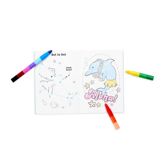 Ooly – Mini Traveler Coloring & Activity Kit – Outrageous Ocean
