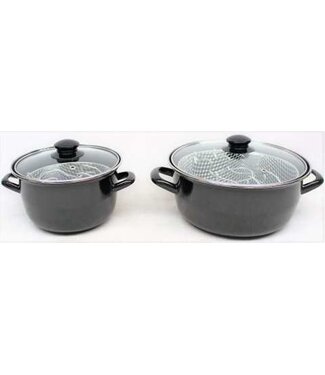 Maxime Home Frituurpan in email - 20cm - met mandje
