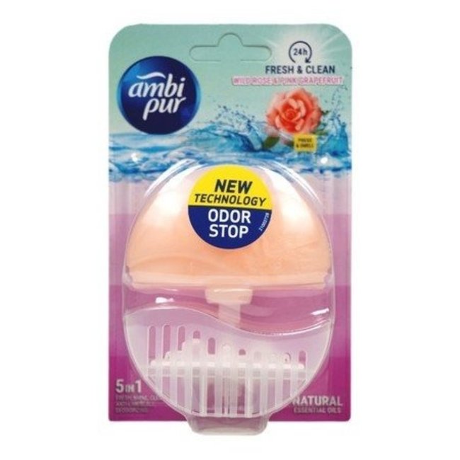 Ambi Pur 55ml toilet flush starter wild rose & pink grapefruit