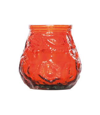 Cosy & Trendy Kaars in glas - dia.7,5H7,5cm - oranje