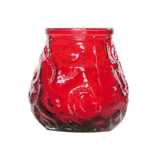 Cosy & Trendy Kaars in glas - dia.7,5H7,5cm - rood