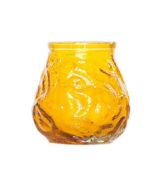 Cosy & Trendy Kaars in glas - dia.7,5H7,5cm - geel