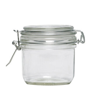 Cosy & Trendy Pot met clip 17,5cl dia.8,5XH8,5cm glas rond