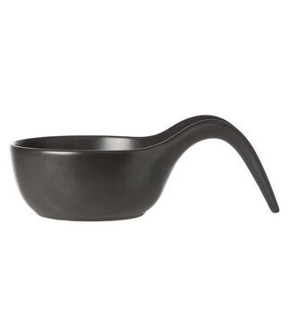 Cosy & Trendy Schaal Black lepelvorm dia.12cm