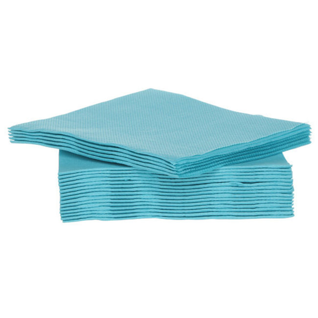 Cosy & Trendy for Professionals Serviet x40 - 25x25cm - turquoise - papier textiel-touch