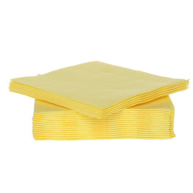 Cosy & Trendy for Professionals Serviet x40 - 25x25cm - geel - papier textiel-touch