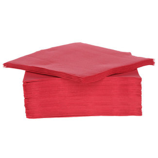 Cosy & Trendy for Professionals Serviet x40 - 38x38cm - rood - papier textiel-touch