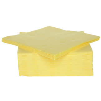 Cosy & Trendy for Professionals Serviet x40 - 38x38cm - geel - papier textiel-touch