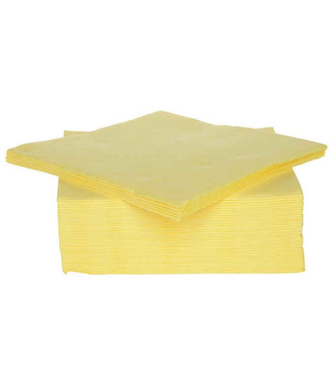 Cosy & Trendy for Professionals Serviet x40 - 38x38cm - geel - papier textiel-touch