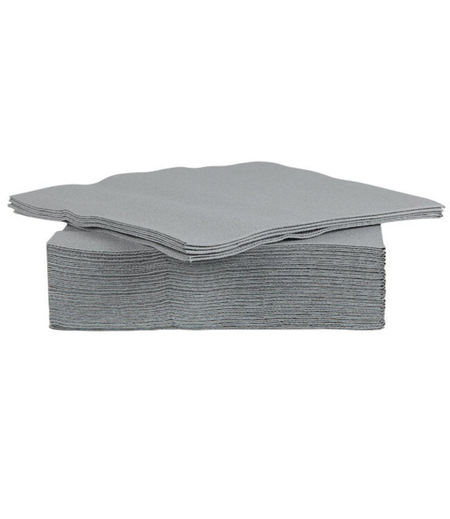 Cosy & Trendy for Professionals Serviet x40 - 38x38cm - grijs - papier textiel-touch