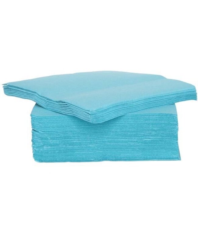Cosy & Trendy for Professionals CT PROF SERVIET TT S40 38X38CM TURQUOISE PAPIER TEXTIEL-TOUCH