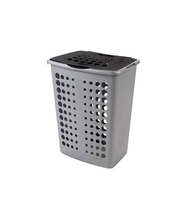 Curver Linnenmand Victor zilver/antraciet 60L  46x34H57cm