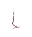 Cosy @ Home Slinger Leaves - glitter rood - H150cm - kunststof