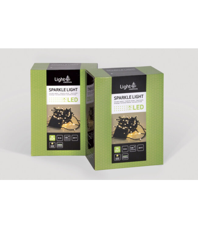 Light Creations Sparkle light LED 8m 120 lampjes warm wit