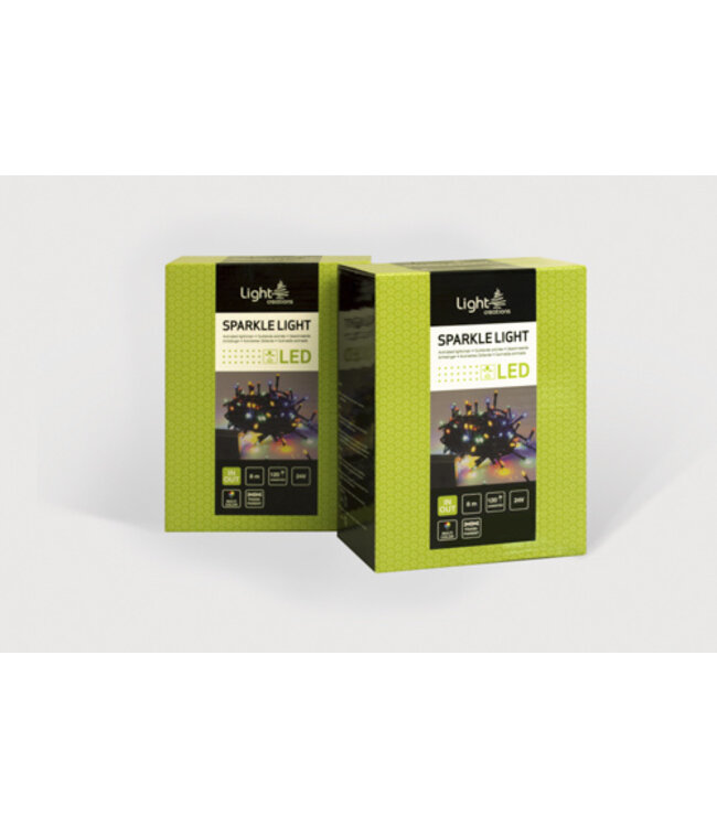 Light Creations Sparkle light LED 8m 120 lampjes multicolor