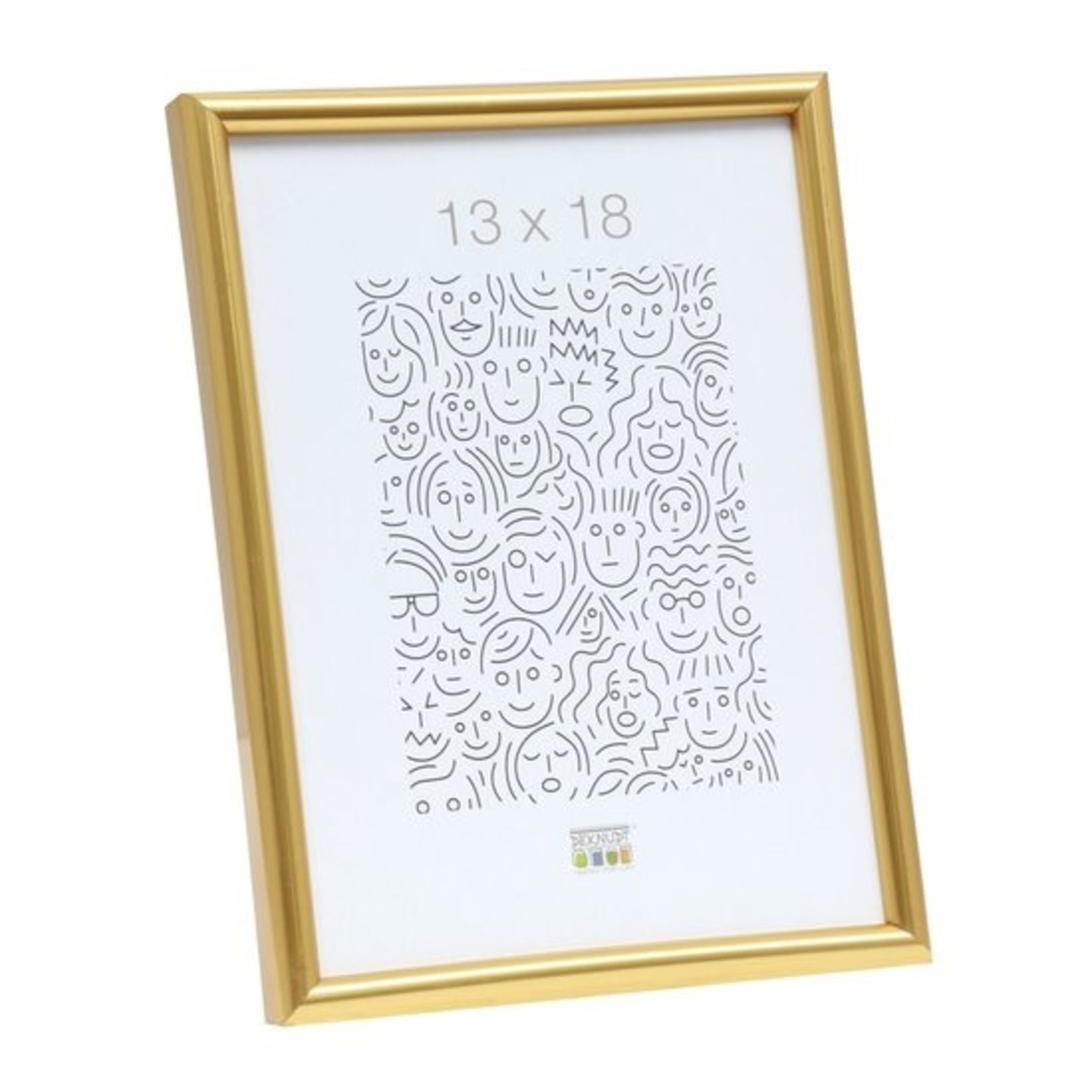 De Knudt Frames Smalle eenvoudige fotokader in goudkleur 21,0 x29,7 cm;